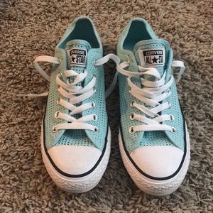 Blue Low Top Converse